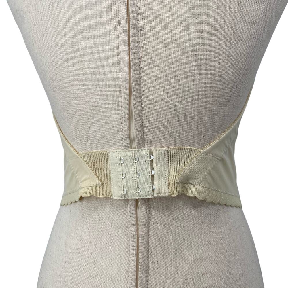 Vintage Victorias Secret Gold Label Sheer Cream Lace Corset 36B‎ Union Tag Bride - Picture 6 of 10